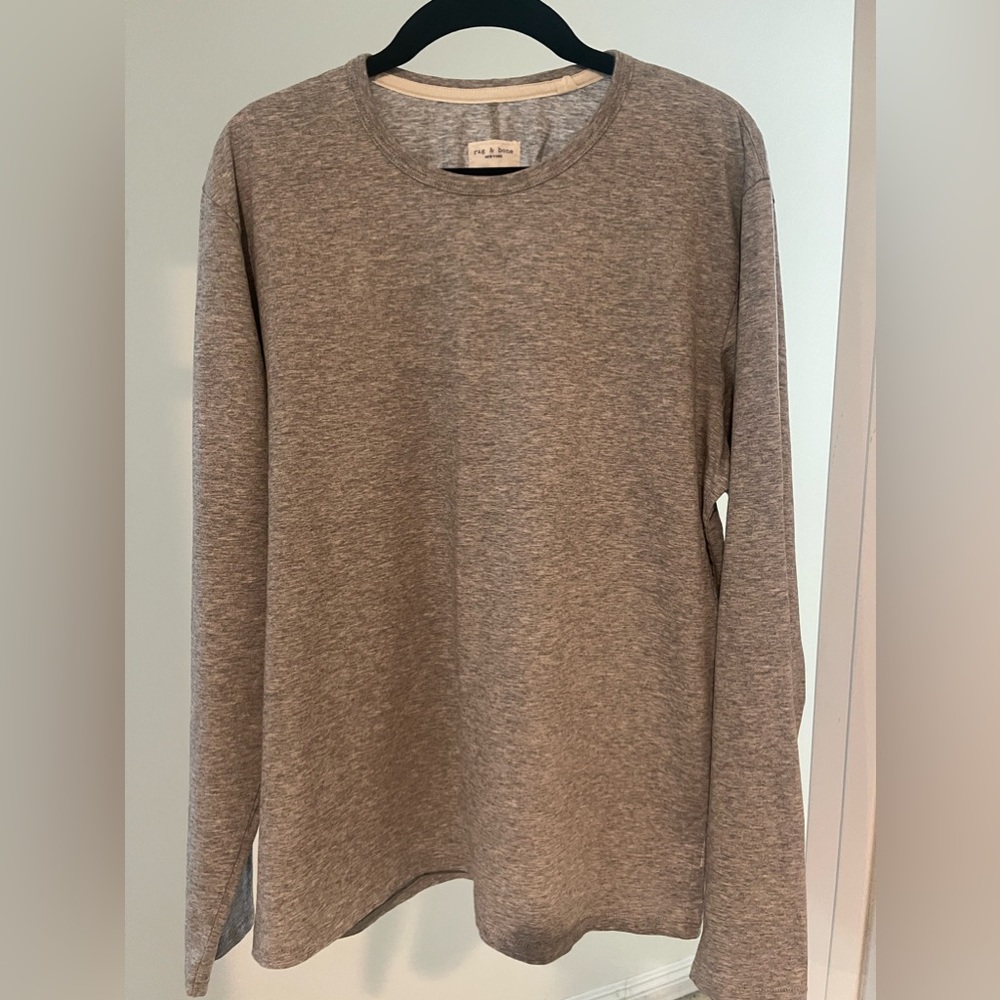rag & bone Cotton Long Sleeve T shirt Size M
